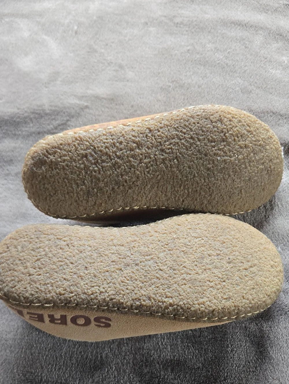 Sorel Brown Faux-Suede Plush-Lined Slip-On Clog